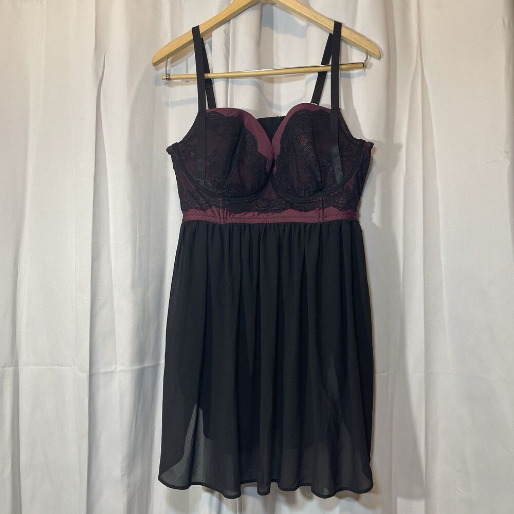 Torrid CONTRAST LACE BABYDOLL sz 2